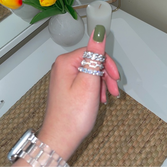 Waterproof Tarnish Proof Gold Diamond Ring - Picture 4 of 4